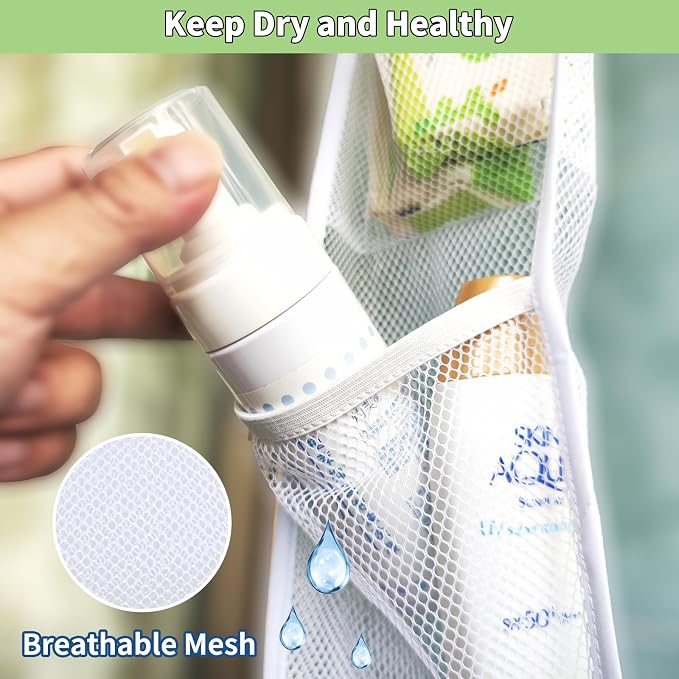 Mesh Shower Caddy Hanging, Hanging Organizer - Image 2