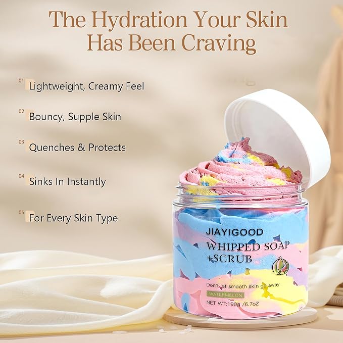 Cream Whipped Scrub Soap Bar - Image 4