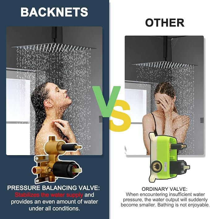 3 Way Shower Diverter Valve Wall Mount Pressure Balancing Shower Diverter - Image 6