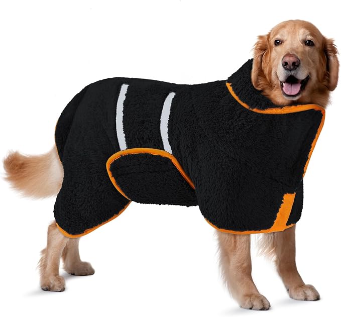 Bienbee Dog Bathrobe, Quick Drying Super Absorbent Dog Robes by Bienbee