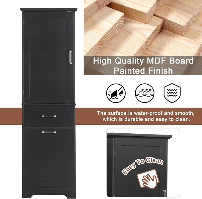 Favfurish 68" Tall Bathroom Storage Cabinet - Image 6