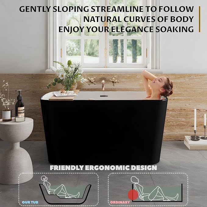 49" Acrylic Freestanding Bathtub - Image 7