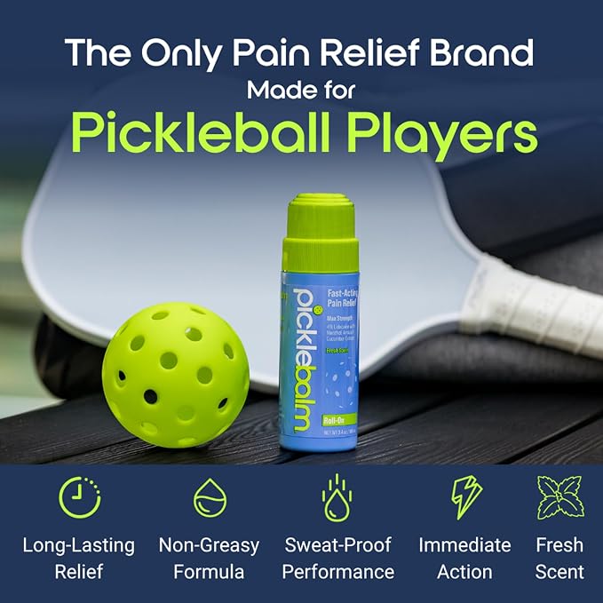PickleBalm Pickleball In-Game Muscle Pain Relief Roll-On - Image 2