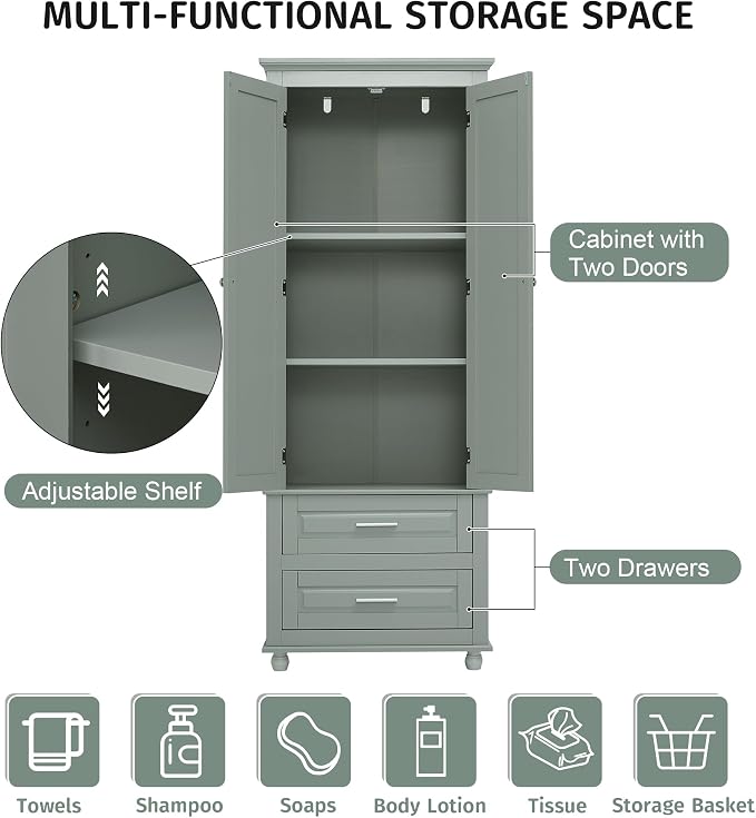 Polibi Tall Storage Cabinet - Image 5