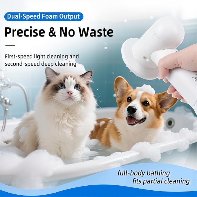 Electric Rotating Massage Dog Shampoo Spray Dispenser - Image 2