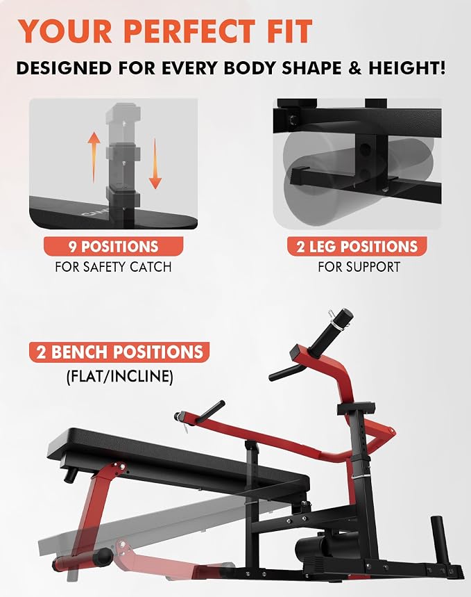 GMWD Chest Press Machine, 1050LBS Bench Press Machine - Image 7