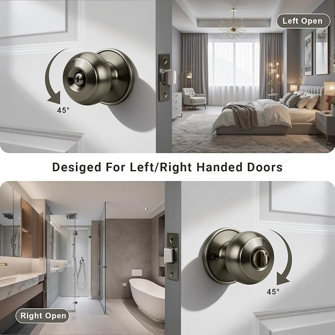 KNOBWELL 10 Pack Privacy Door Knob - Image 4