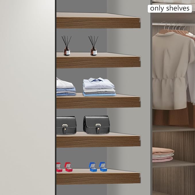 33 Inch Floating Shelves for Wall, 16 Inch Deep Hanging Shelf, Large Display & - Image 6