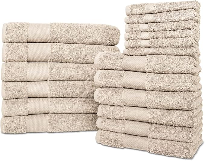 Hencely 18-Piece Bath Towel Set by HENCELY