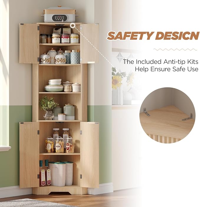 Fameill Tall Corner Cabinet - Image 8