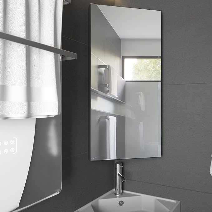 eclife 24" Bathroom Corner Medicine Cabinet W/Mirror, Single Door Bathroom - Image 7