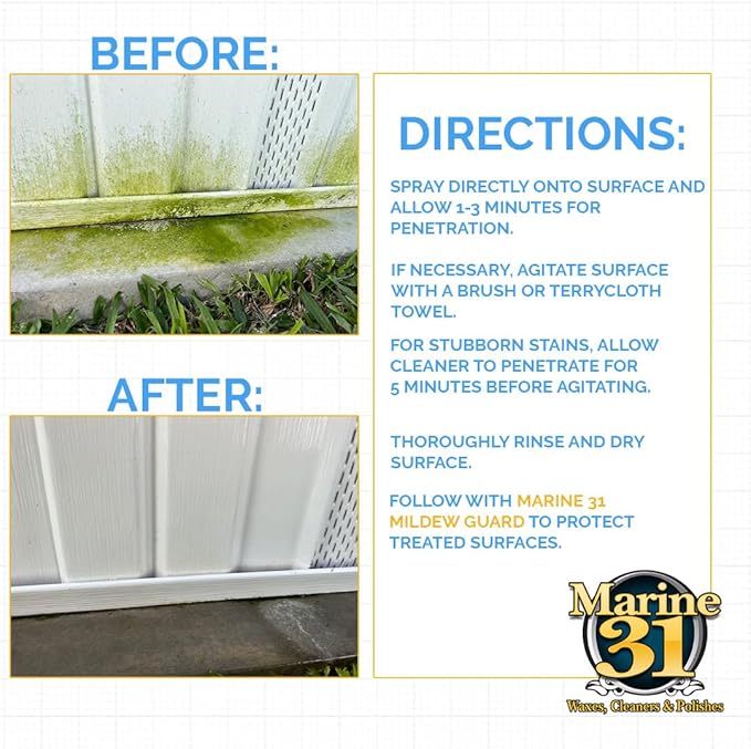 Marine 31 Mildew Stain Remover & Cleaner | Powerful Cleaning Solution - Image 4