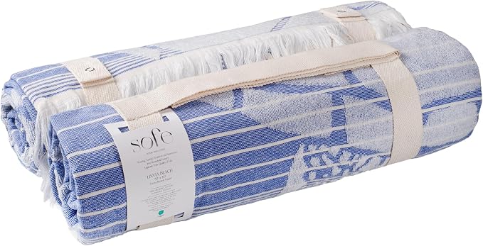 SOFE H&L | LINVIA Foutah Quick Dry Beach Towel Pack of 2 CARETTA - Image 2