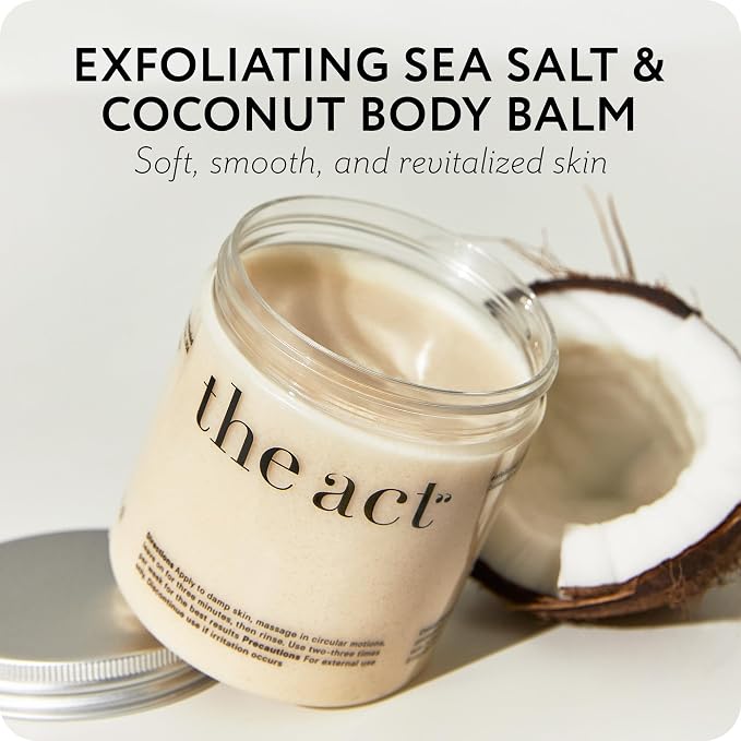 Exfoliating Body Scrub with Sea Salt & Coconut - Image 2