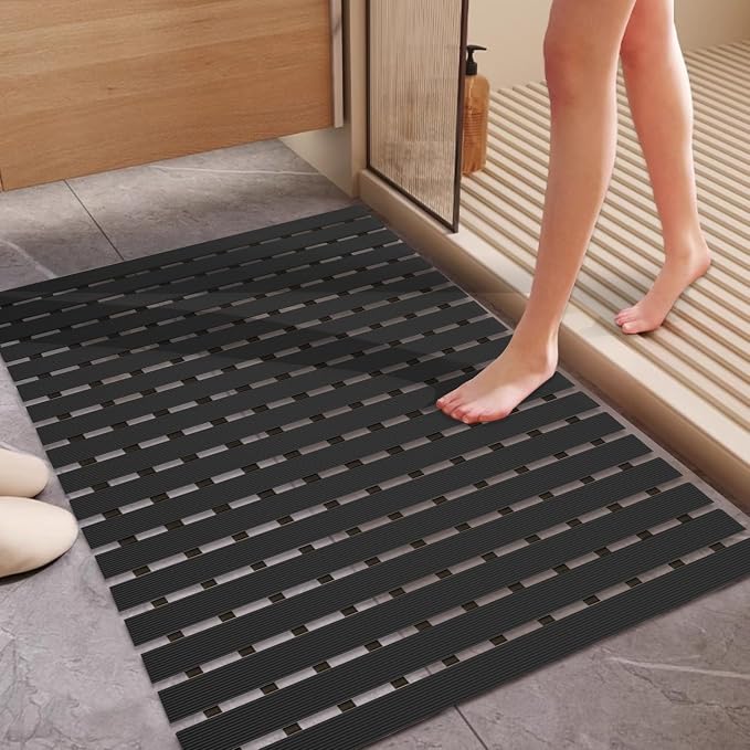 Extra Large Shower Mat Non Slip, Heavy Bathtub Mat by Tiamo