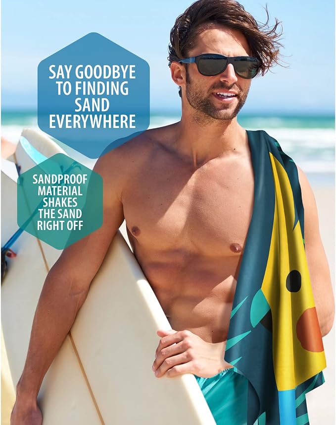 VENTURE 4TH Microfiber Beach Towel: Quick-Dry, Sandproof and Lightweight - Image 7
