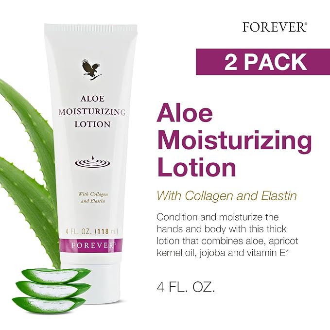 Forever Living - Aloe Moisturizing Lotion Duo - Deep Hydration - Silky Smooth - Image 2
