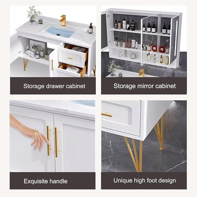 Modern 47" Bathroom Vanity - Image 5