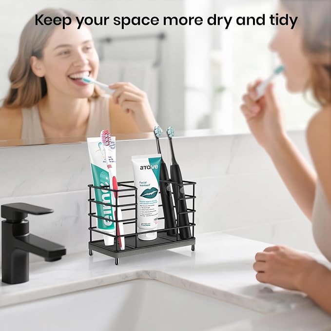 Toothbrush Holder with Quick Drying Mat—Toothbrush and Toothpaste Holders - Image 7