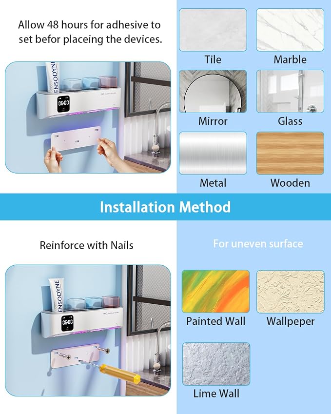Toothbrush Holders Wall Mounted - Image 5