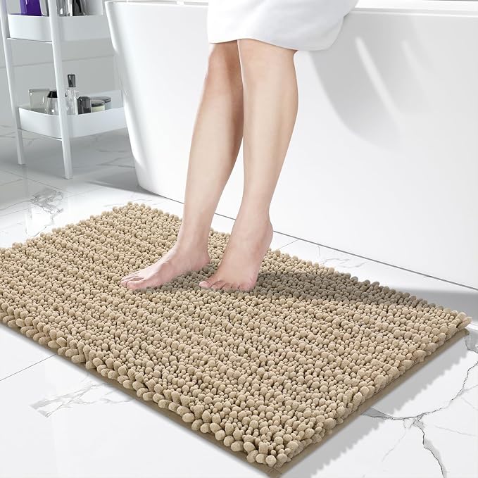 Yimobra Long Bathroom Rugs Non Slip Washable 44x24 Inch by Yimobra