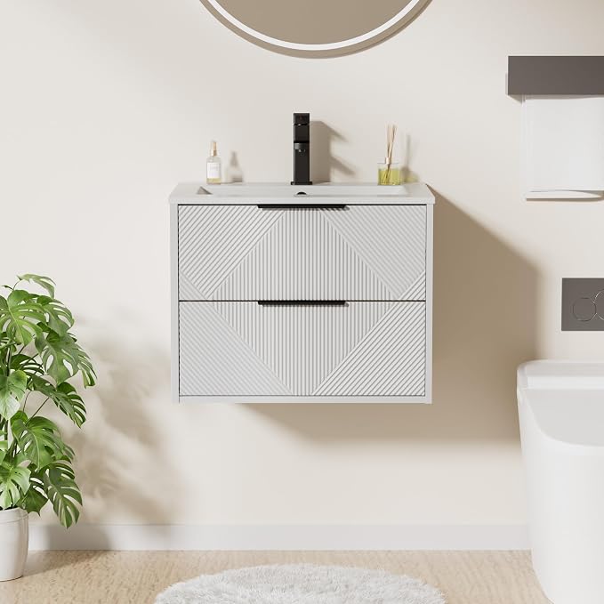 LUCKWIND 24" Floating Bathroom Vanity - Image 3