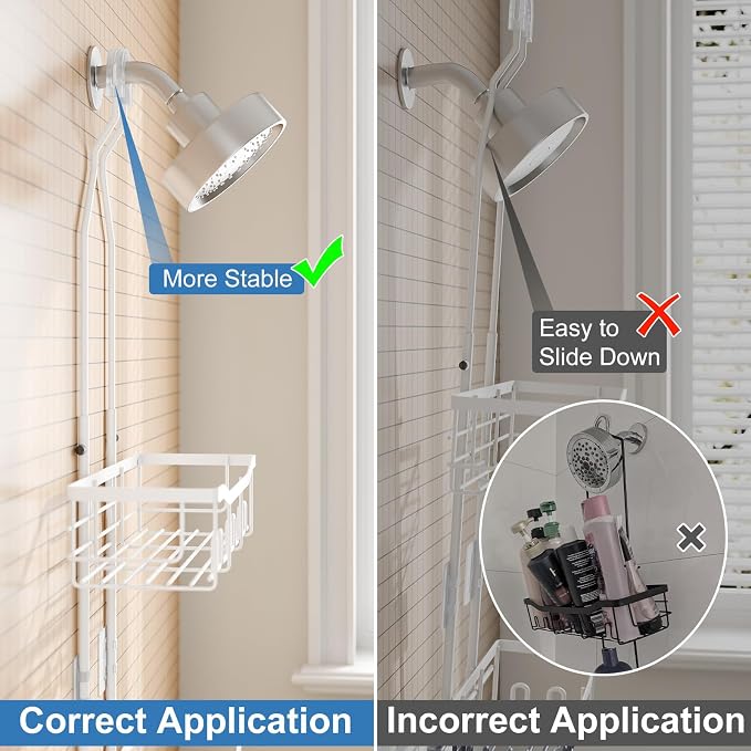 Upgraded Extended Length Shower Organizer - Image 6