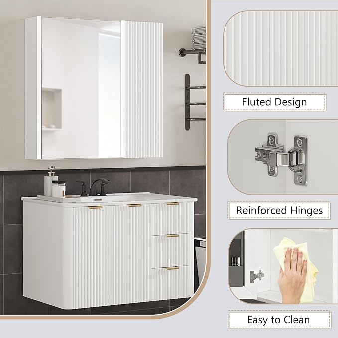 Lighted Bathroom Medicine Cabinet - Image 8