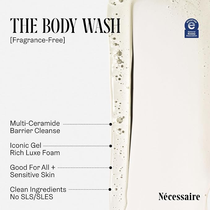 Nécessaire The Body Wash. Fragrance-Free. Multi-Vitamin Gel Cleanser. Nourish - Image 4