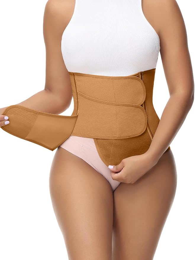 SHAPSHE Waist Trainer for Women Postpartum Recovery Wrap Waist Cincher Corset by ShapewearforWomen