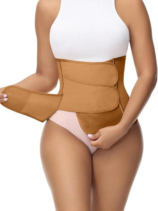 SHAPSHE Waist Trainer for Women Postpartum Recovery Wrap Waist Cincher Corset by ShapewearforWomen