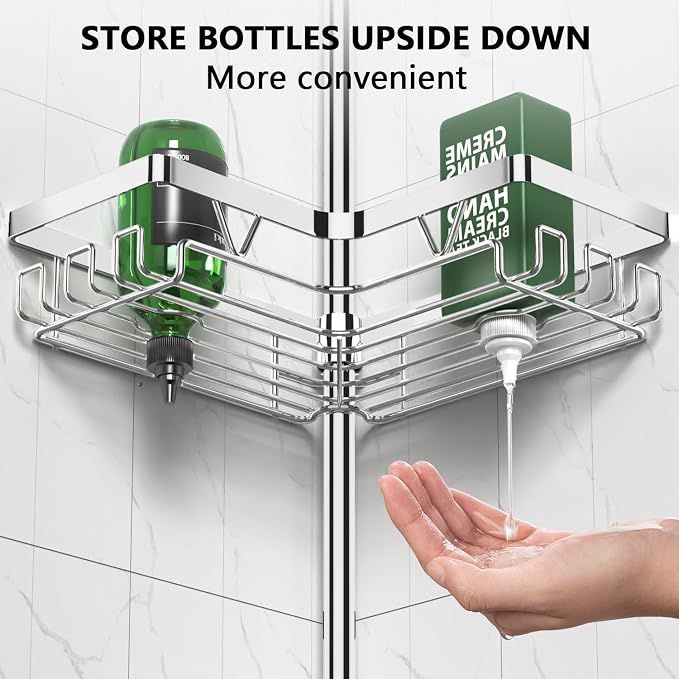 Corner Shower Caddy Tension Pole - Image 4