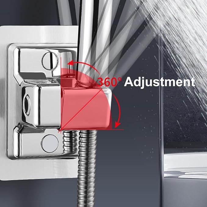 360° Adjustable Shower Head Holder, Handheld Shower Head Holder - Image 2