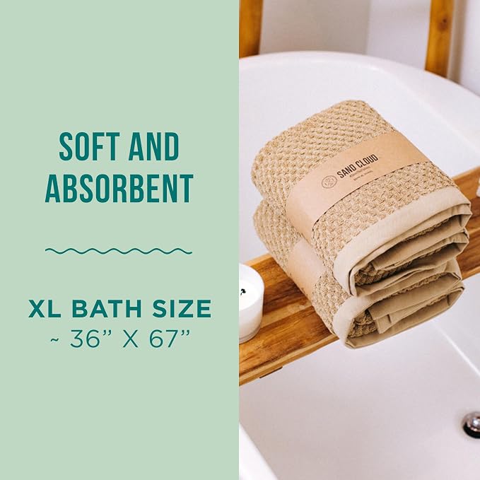 Sand Cloud Turkish Bath Towels for Bathroom - Image 3