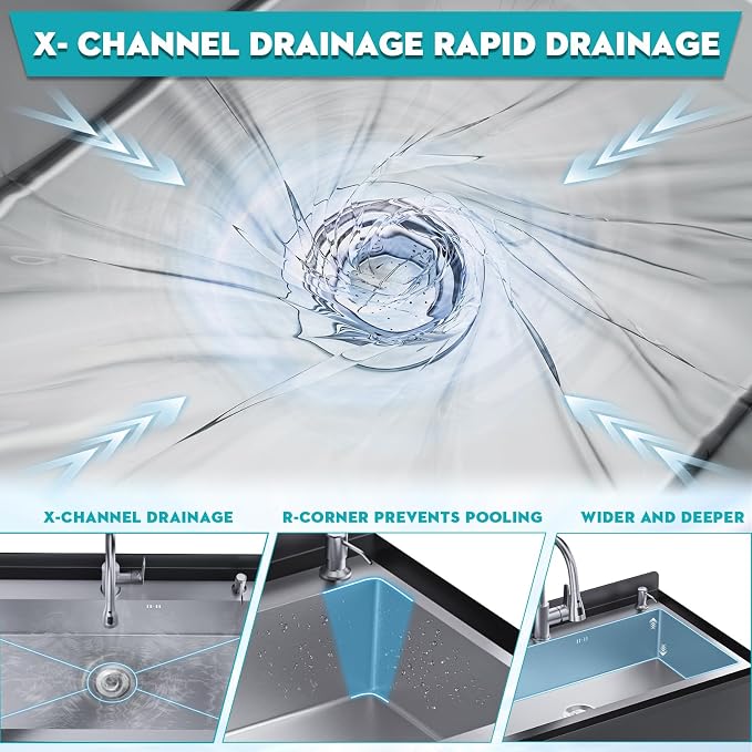 42IN Stainless Steel Freestanding Utility Sink - Image 7