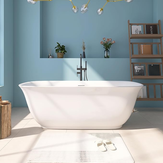 67" Acrylic Free Standing Tub, Stand Alone Tub, Freestanding Bathtub, Soaking - Image 2