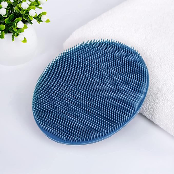 Food-Grade Soft Silicone Body Cleansing Brush Shower Scrubber, Gentle - Image 7