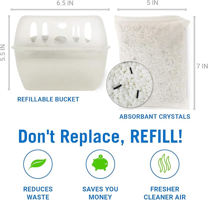 Refillable Moisture Absorber Bucket - Image 2