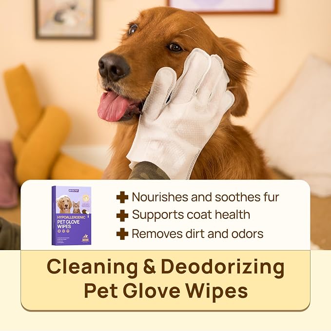 HICC PET Cleaning Deodorizing Glove Wipes - Image 2