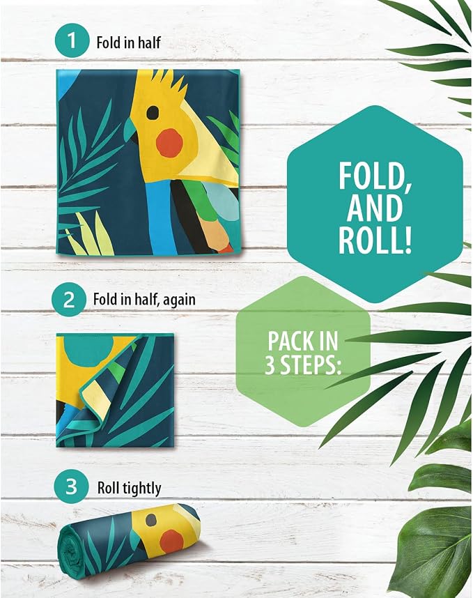 VENTURE 4TH Microfiber Beach Towel: Quick-Dry, Sandproof and Lightweight - Image 5