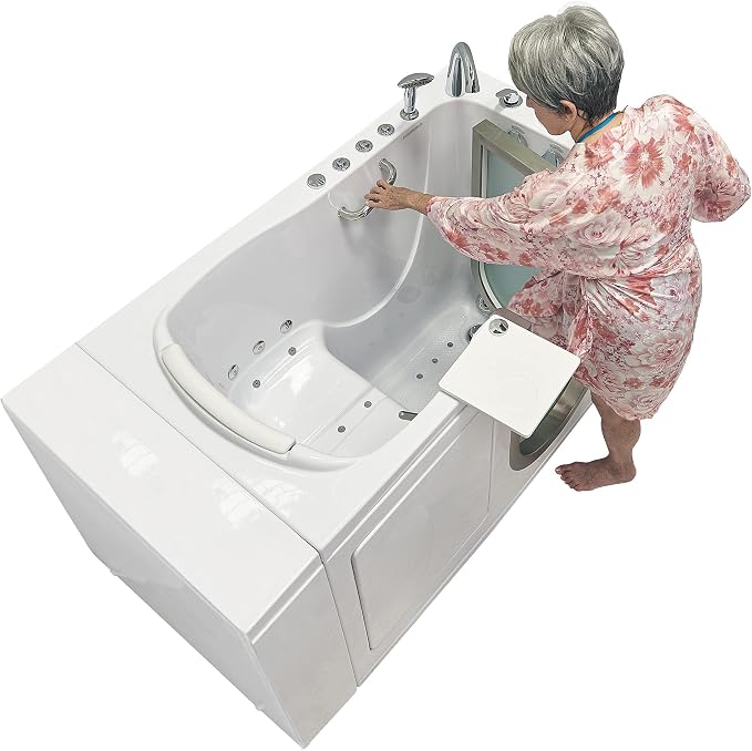 Ella Elite 30"x52" Acrylic Air and Hydro Massage Walk-In Bathtub - Image 3