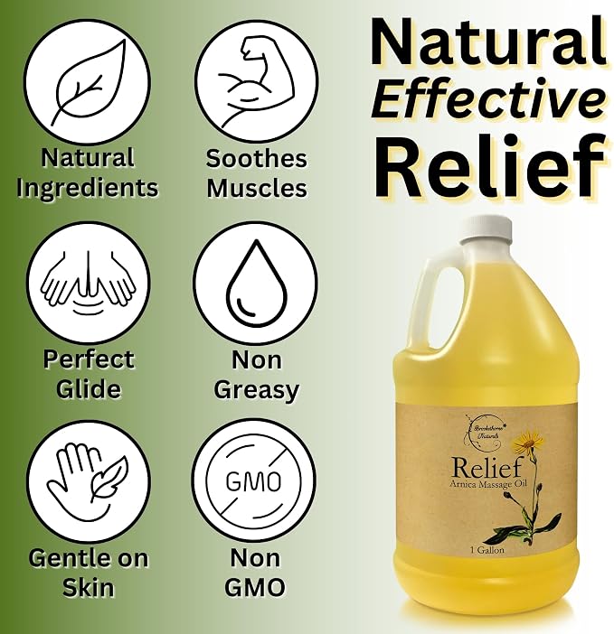 Relief Arnica Massage Oil for Massage Therapy | for Sports & Athletic | All - Image 3