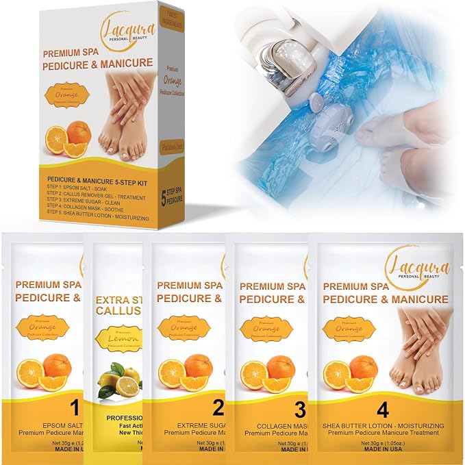 Epsom Salt Soak, Callus Remover Gel, Extreme Sugar Scrub, Collagen Mask & Shea by Unknown