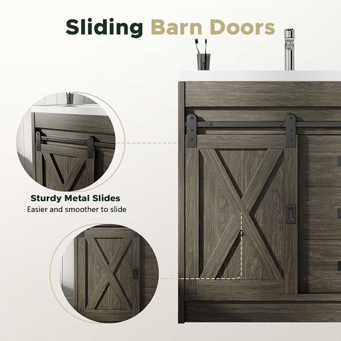4ever2buy Farmhouse Bathroom Vanity - Image 4