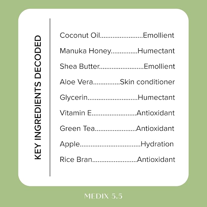 Medix 5.5 Men & Women Coconut Body Lotion + Manuka Honey Cream | Natural - Image 4