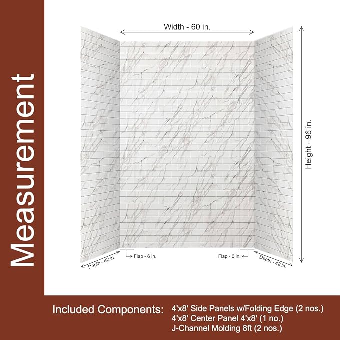 From Plain To Beautiful In Hours 133-640-SUB-KIT Subway Tile - Image 3