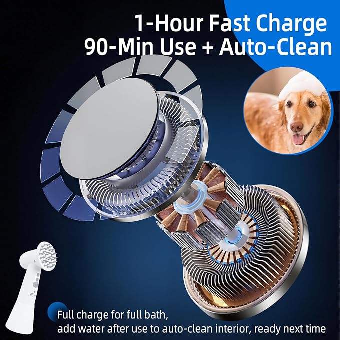 Electric Rotating Massage Dog Shampoo Spray Dispenser - Image 9