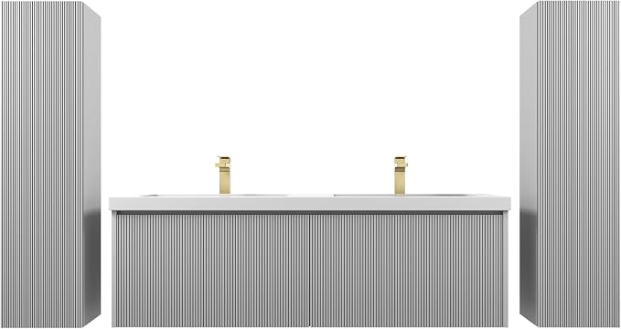 Blossom 60 Inch Double Sink Bathroom Vanity - Image 8