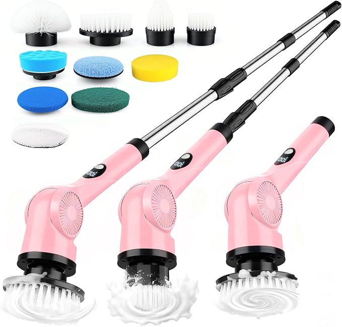 Electric Spin Scrubber, 3-Speed Cordless Shower Scrubber by Unknown
