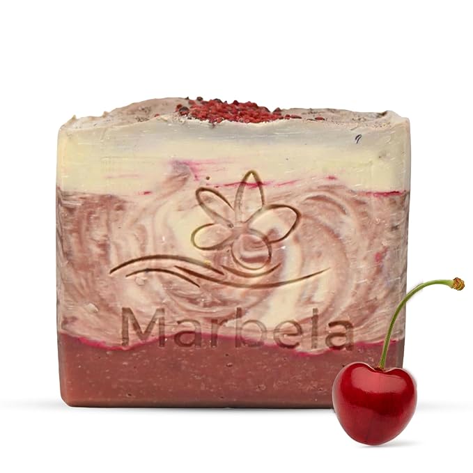 Marbela Cosmetics Cherry Vanilla Handmade Soap Bar by Marbela